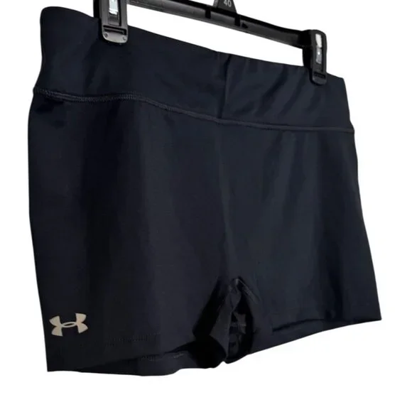 Under Armour Size XL Shorty Court Boy Compression Shorts Black Women's NWT - Picture 8 of 8